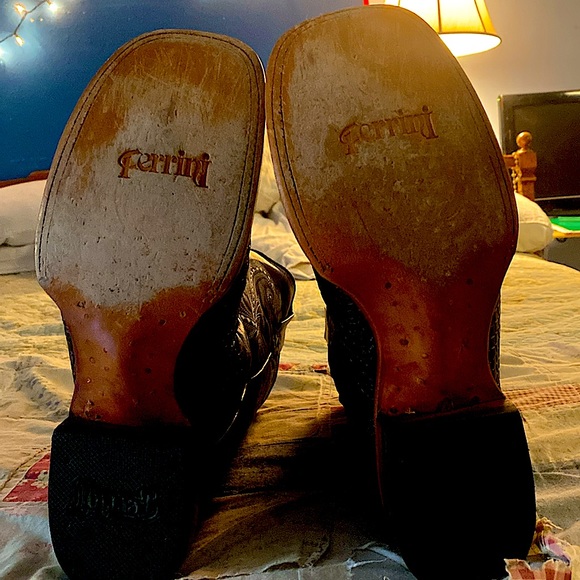 Ferrini all leather cowboy boots - Picture 6 of 13